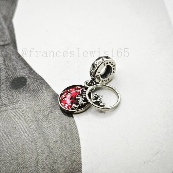 Pandora Mickey Mouse & Minnie Mouse Love and Kisses Dangle Charm - Picture 2 of 5